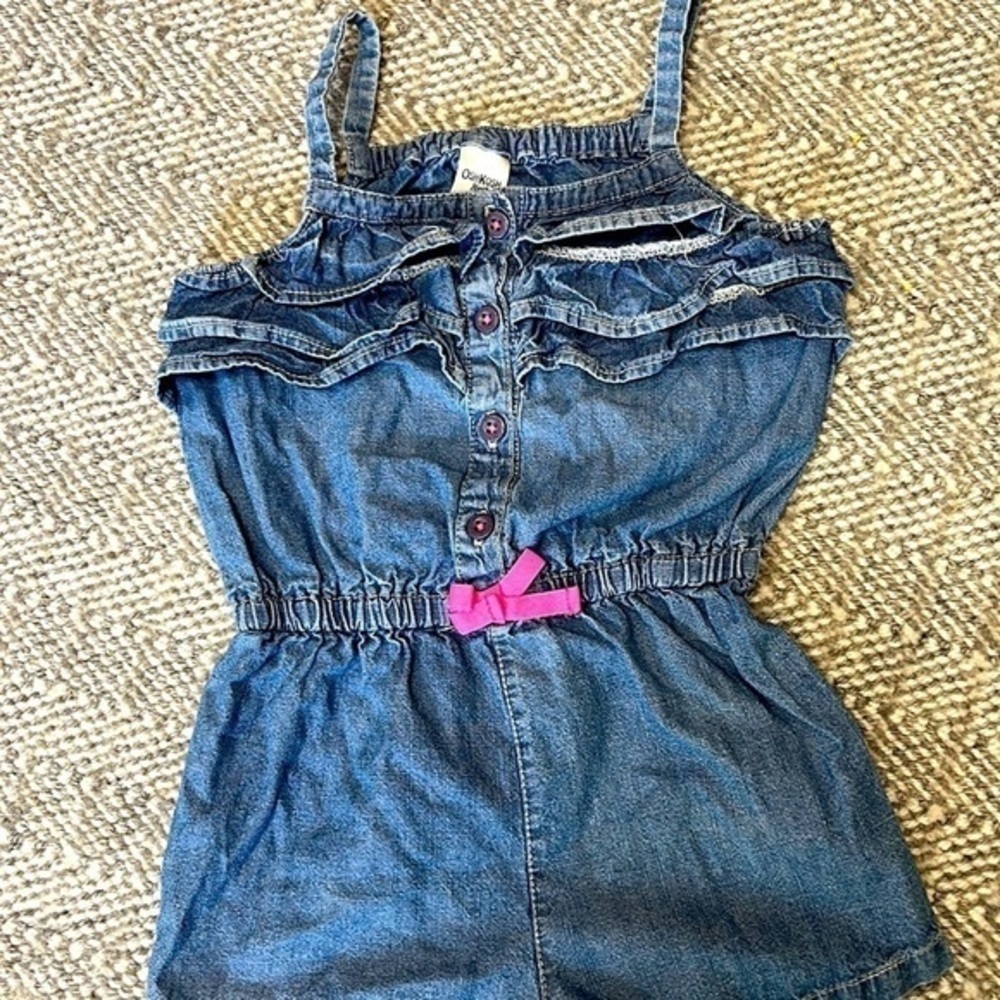 Oshkosh chambray denim romper size 4T